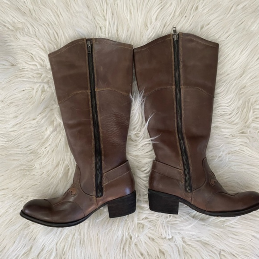 Born Montana brown leather cut out detail boots size 7 - Picture 6 of 8